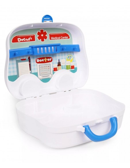 Zestaw MAŁY DOKTOR lekarz na kółkach  walizka ambulans