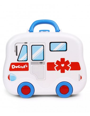 Zestaw MAŁY DOKTOR lekarz na kółkach  walizka ambulans