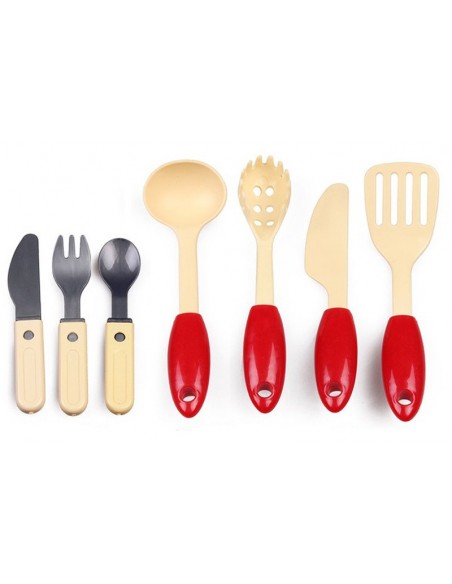 Kuchnia dla dzieci z dźwiękiem zakcesoriami walizka czerwona