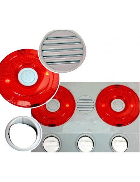 Kuchnia dla dzieci z dźwiękiem zakcesoriami walizka czerwona