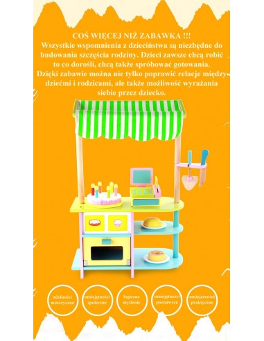 Drewniana piekarnia sklep z akcesoriami