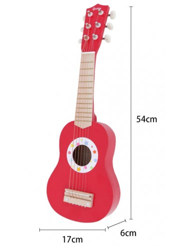 Gitara drewniana czerwona ONSHINE