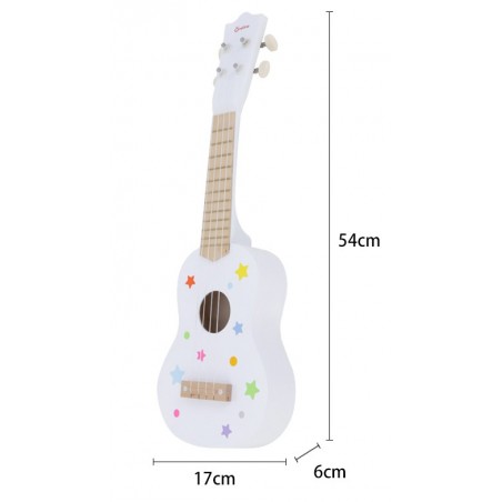 Gitara drewniana biała ONSHINE
