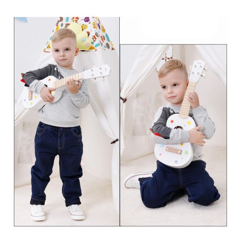 Gitara drewniana biała ONSHINE